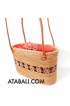 Ata unique women bag with coco wood